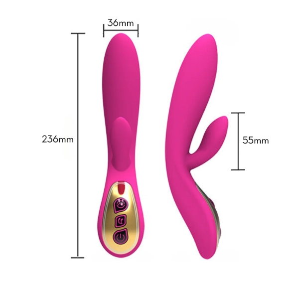 MVE2011 Vibrador ponto G com motores duplos e receptor de voz - Image 2