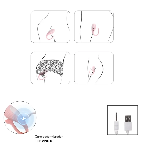 Vibrador de casal por aplicativo MLPP2029 - Image 3