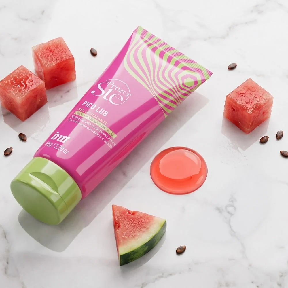 Pico Lub by prazer sté gel deslizante com aroma de melancia – 65g - Imagem 3